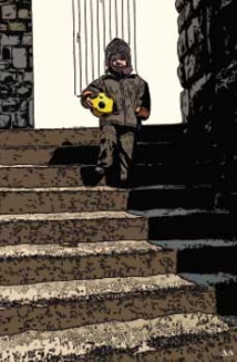 Enfant dans les escaliers (Biarritz). © Serge Nouchi Enfant dans les escaliers (Biarritz). © Serge Nouchi