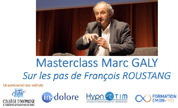 Dr Marc Galy et Gaston Brosseau au Congrès Mondial d'Hypnose de Paris